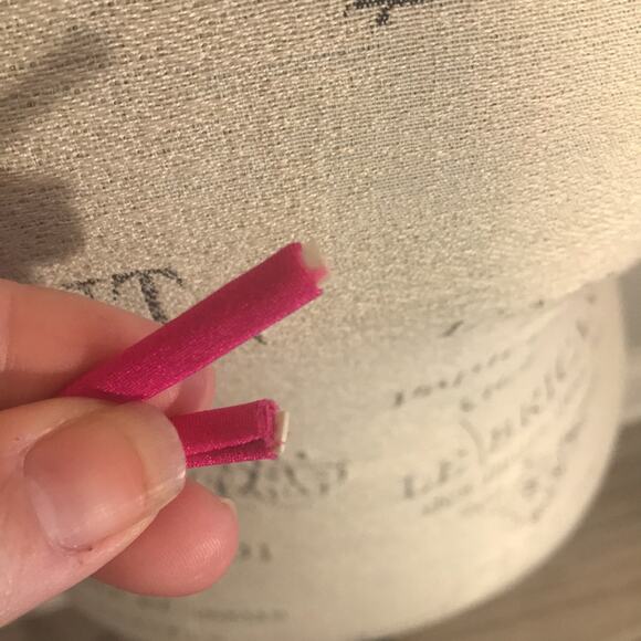 Luli Fama hot pink ruffle triangle halter bikini top Barbiecore size medium - Picture 6 of 6